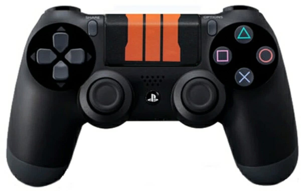 Duopack PS4 dualshock Controller PlayStation sticker skin | Call of Duty Blackops 3 III (2 stuks) - Strepen